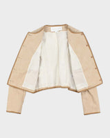 Vintage Veronica Beard Made In USA Women's 'Charisse' Hessian Cropped Blazer - M