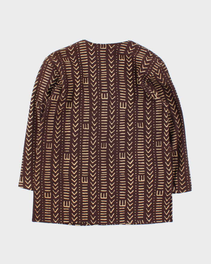 Vintage Y2K 00s Kenzo Cashmere Wool Women's Aztec Blazer - M