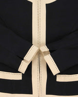 Vintage 1990s Courreges Made In Japan Women's Wool Cropped Blazer - S