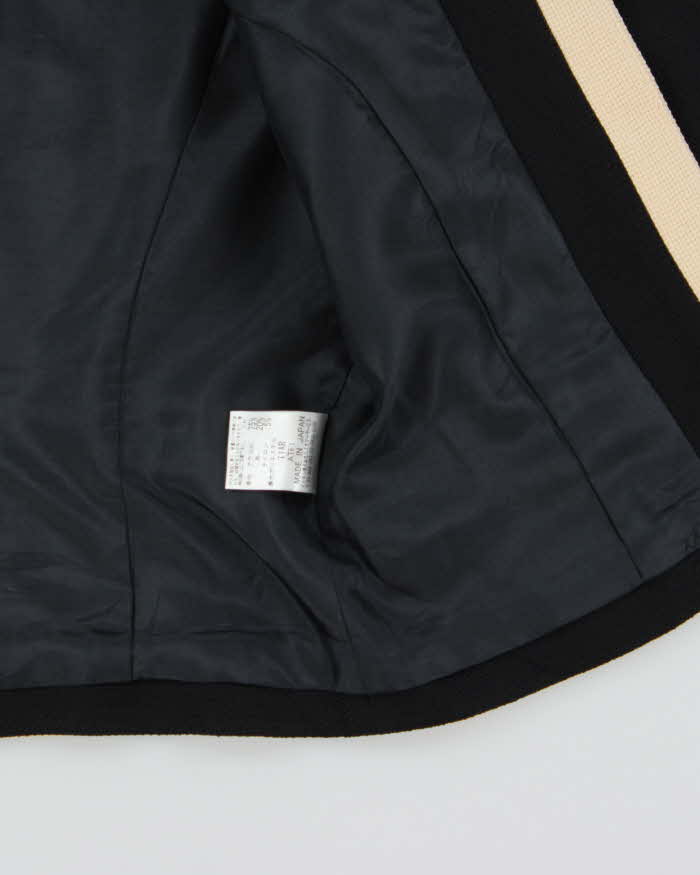 Vintage 1990s Courreges Made In Japan Women's Wool Cropped Blazer - S