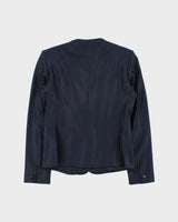 Vintage Y2K 00s MaxMara Silk Wool Blend Women's Single Breasted Blazer - S