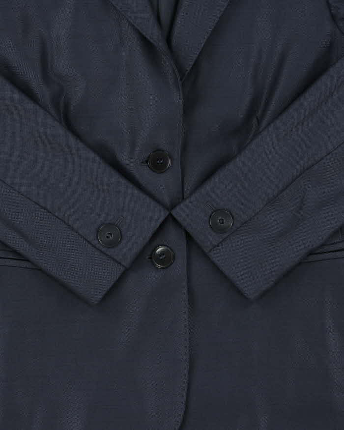 Vintage Y2K 00s MaxMara Silk Wool Blend Women's Single Breasted Blazer - S