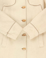 Vintage 1970s Hudson's Bay Women's Union Made Quilt Lined Wool Blanket Belted Over Coat - M