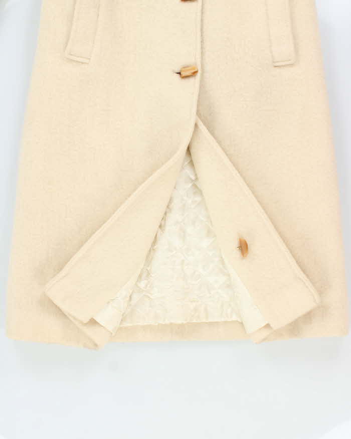 Vintage 1970s Hudson's Bay Women's Union Made Quilt Lined Wool Blanket Belted Over Coat - M