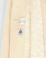 Vintage 1970s Hudson's Bay Women's Union Made Quilt Lined Wool Blanket Belted Over Coat - M