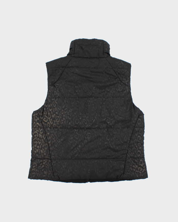 Vintage Y2K 00s Lauren Ralph Lauren Women's Animal Print Reversible Puffer Gilet - L