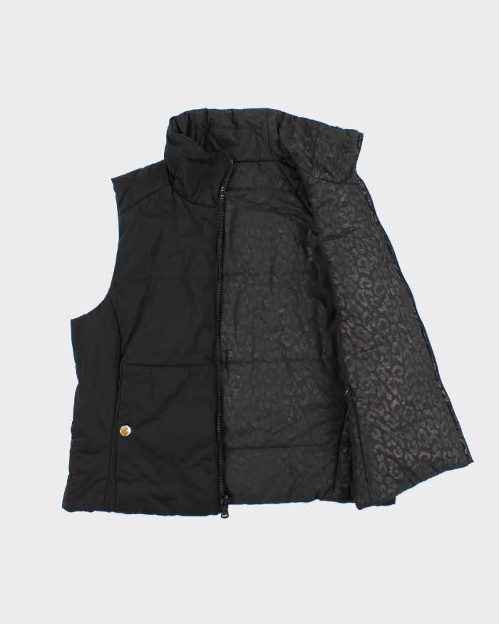 Vintage Y2K 00s Lauren Ralph Lauren Women's Animal Print Reversible Puffer Gilet - L