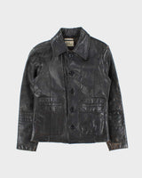 Vintage 1950s 'Bad Leather' Made In Mexico Horsehide Women's Quilt Lined Jacket - S