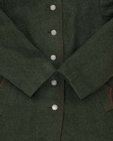 Vintage 1980s Wolfstaedter Austria Loden Wool Women's Over Coat - M
