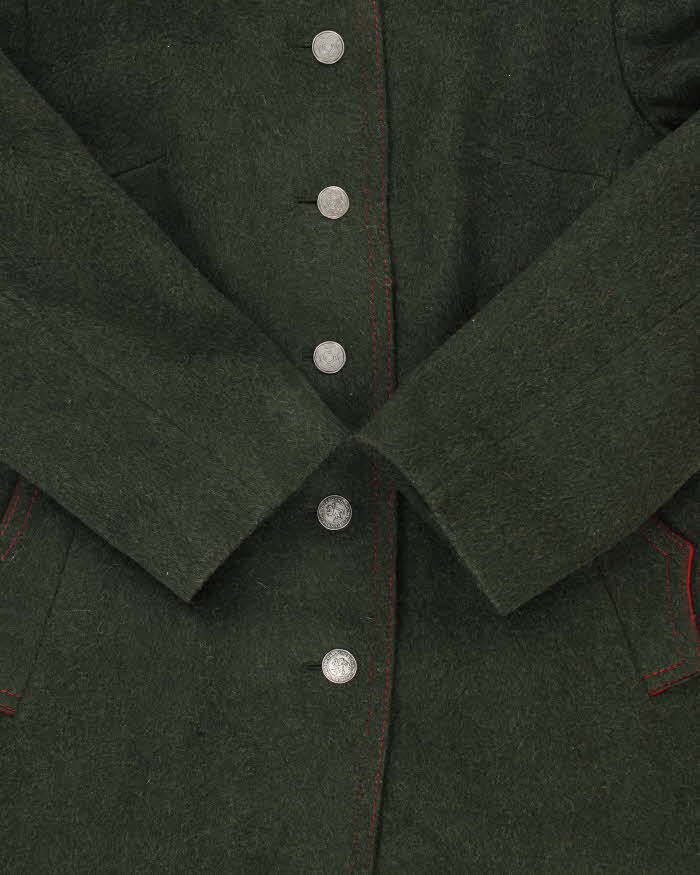Vintage 1980s Wolfstaedter Austria Loden Wool Women's Over Coat - M