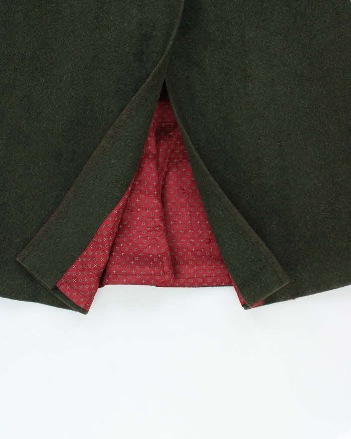 Vintage 1980s Wolfstaedter Austria Loden Wool Women's Over Coat - M