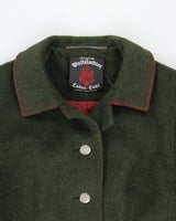 Vintage 1980s Wolfstaedter Austria Loden Wool Women's Over Coat - M