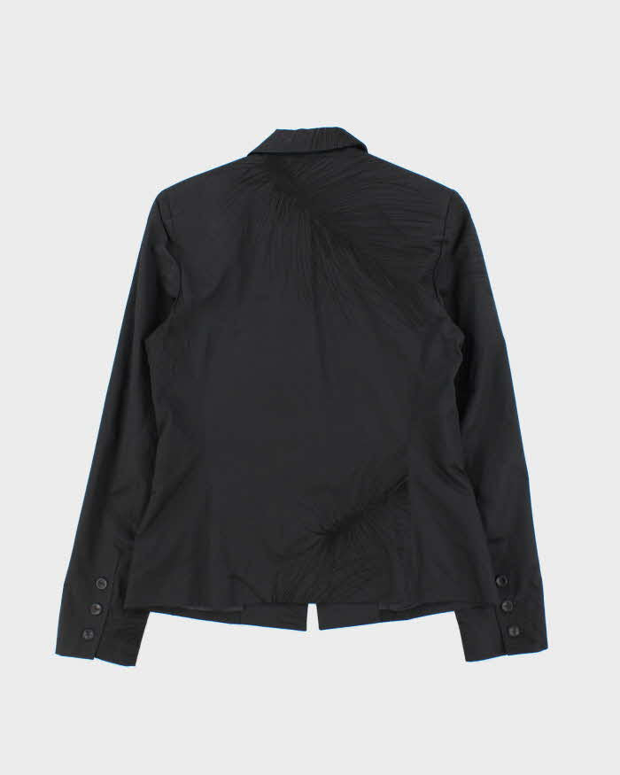 Vintage Y2K 00s Kenzo Women's Embroidered Peak Lapelled Single Breasted Blazer - S