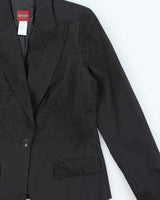 Vintage Y2K 00s Kenzo Women's Embroidered Peak Lapelled Single Breasted Blazer - S