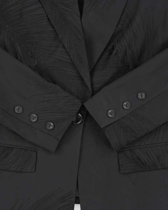 Vintage Y2K 00s Kenzo Women's Embroidered Peak Lapelled Single Breasted Blazer - S