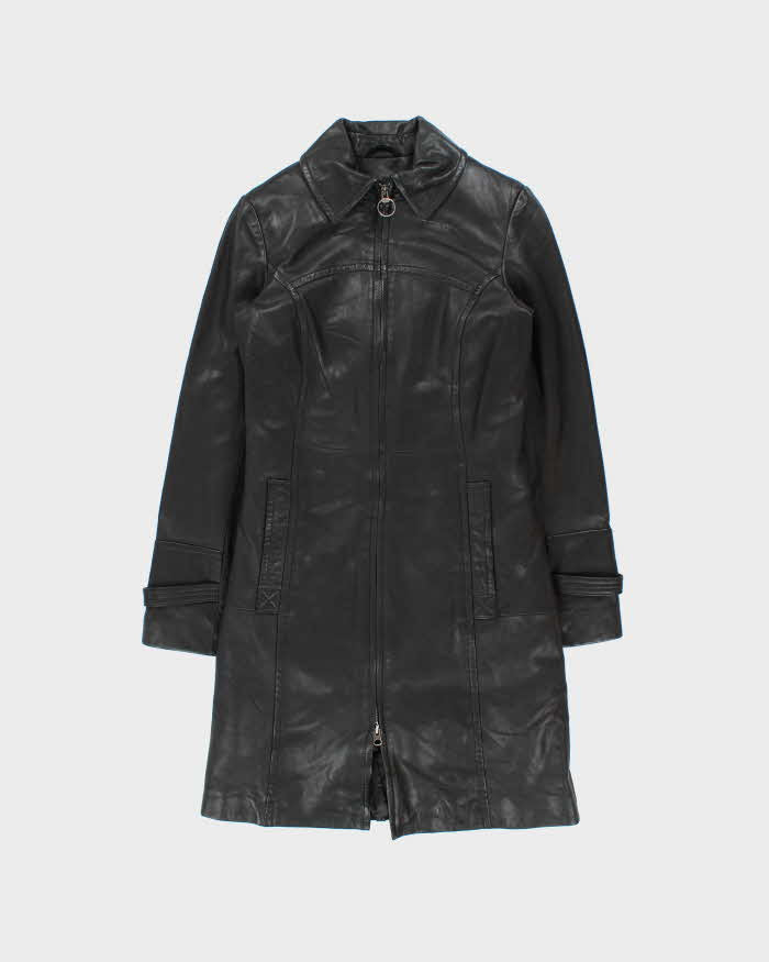 Vintage Danier Thermolite Lined Long Leather Jacket - XS