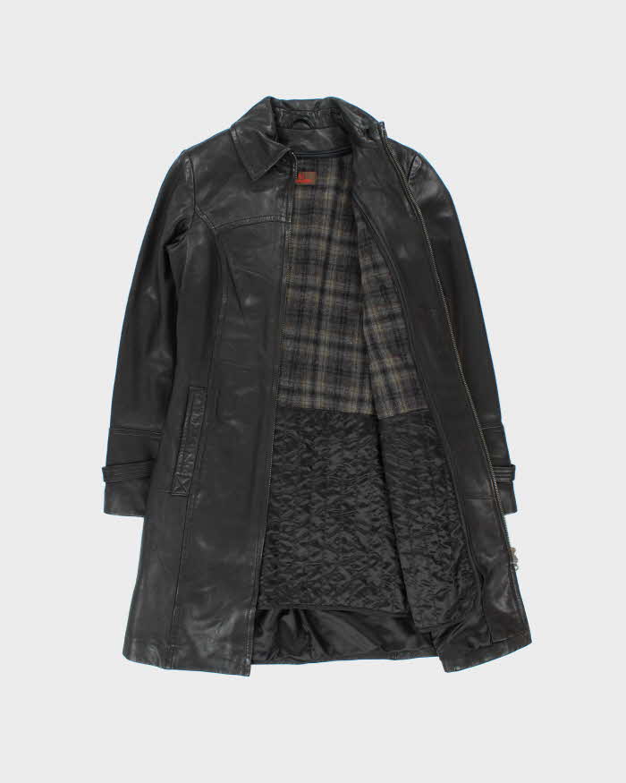 Vintage Danier Thermolite Lined Long Leather Jacket - XS