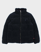 Levi's Corduroy Navy Puffer Jacket - M