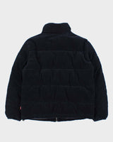 Levi's Corduroy Navy Puffer Jacket - M