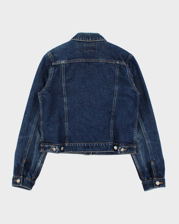 Vintage Y2K 00s Polo Jeans Ralph Lauren Women's Dark Wash Denim Jacket - S
