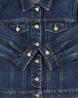 Vintage Y2K 00s Polo Jeans Ralph Lauren Women's Dark Wash Denim Jacket - S