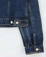 Vintage Y2K 00s Polo Jeans Ralph Lauren Women's Dark Wash Denim Jacket - S
