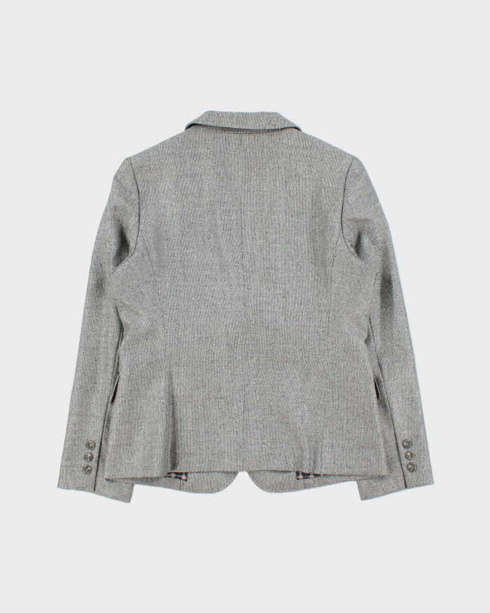 Vintage Aquascutum Wool & Silk Blend Blazer Jacket - S