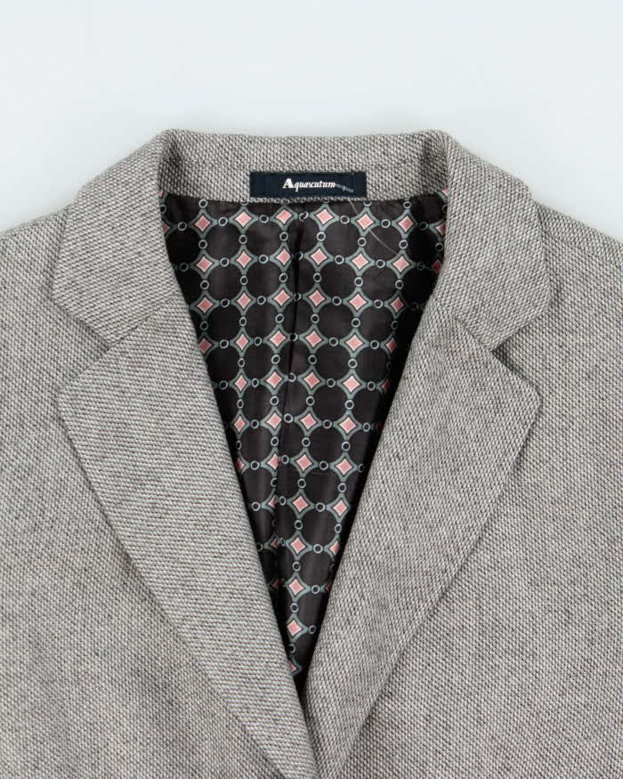 Vintage Aquascutum Wool &amp; Silk Blend Blazer Jacket - S