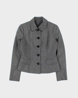 Vintage Burberry Japan Wool &amp; Silk Blend Button Down Blazer Jacket - XS