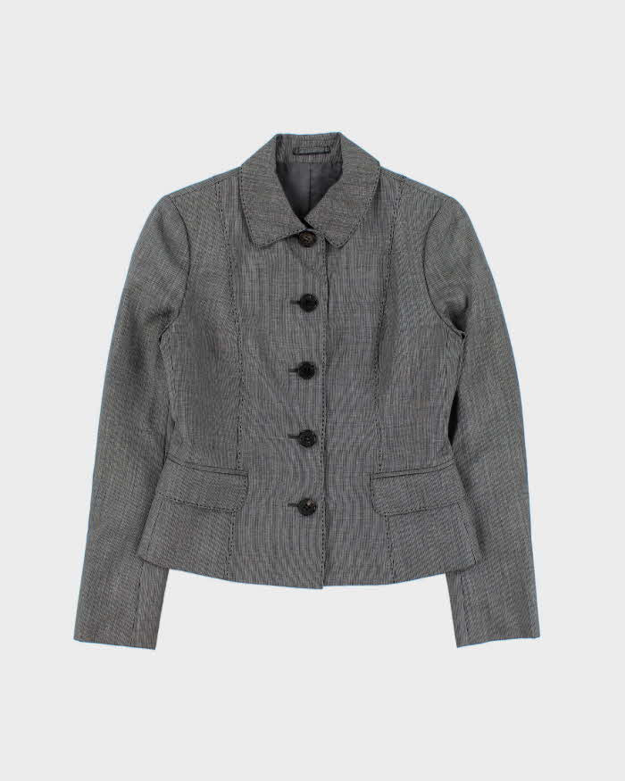 Vintage Burberry Japan Wool & Silk Blend Button Down Blazer Jacket - XS