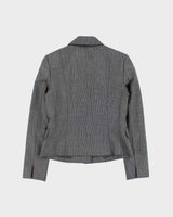 Vintage Burberry Japan Wool &amp; Silk Blend Button Down Blazer Jacket - XS