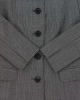 Vintage Burberry Japan Wool &amp; Silk Blend Button Down Blazer Jacket - XS