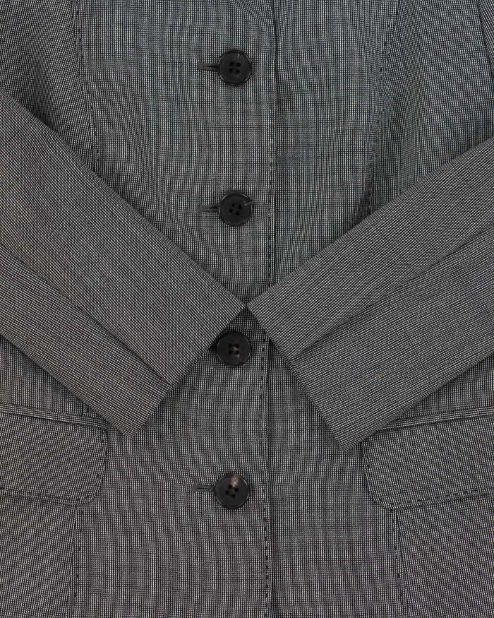 Vintage Burberry Japan Wool &amp; Silk Blend Button Down Blazer Jacket - XS