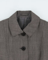 Vintage Burberry Japan Wool &amp; Silk Blend Button Down Blazer Jacket - XS