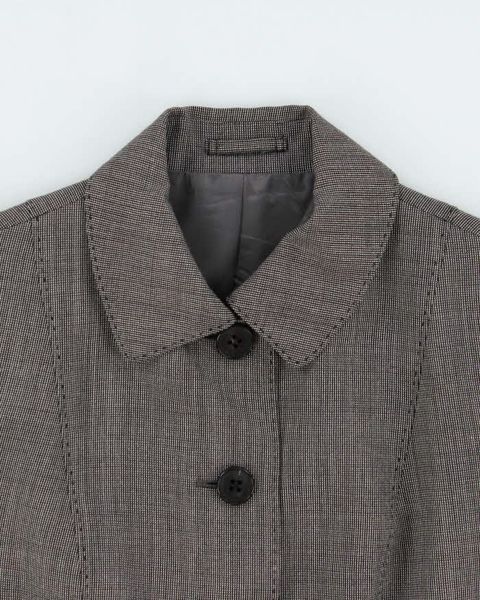 Vintage Burberry Japan Wool &amp; Silk Blend Button Down Blazer Jacket - XS