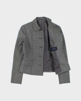Vintage Burberry Japan Wool &amp; Silk Blend Button Down Blazer Jacket - XS