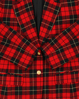 Vintage 1990s Pendleton Women's Made In USA Tartan Wool Oversized Blazer - L