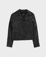 SS2022 Mackage Women's Lamb Leather Moto Classic Biker Jacket - XS
