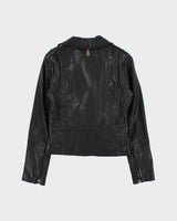 SS2022 Mackage Women's Lamb Leather Moto Classic Biker Jacket - XS