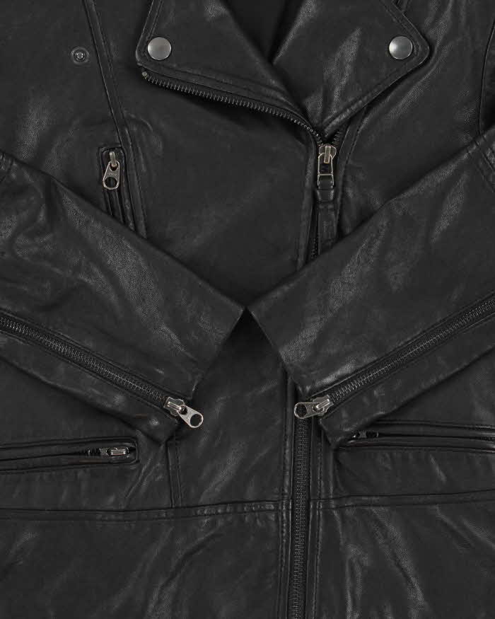 SS2022 Mackage Women's Lamb Leather Moto Classic Biker Jacket - XS