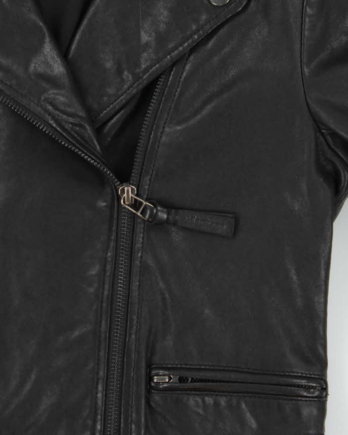 SS2022 Mackage Women's Lamb Leather Moto Classic Biker Jacket - XS