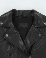 SS2022 Mackage Women's Lamb Leather Moto Classic Biker Jacket - XS