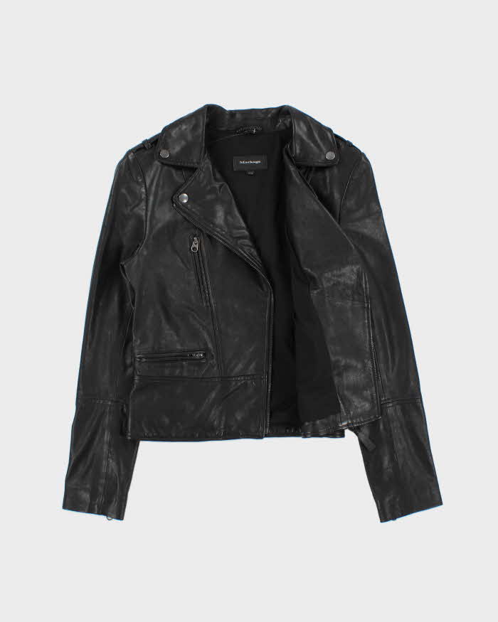 SS2022 Mackage Women's Lamb Leather Moto Classic Biker Jacket - XS