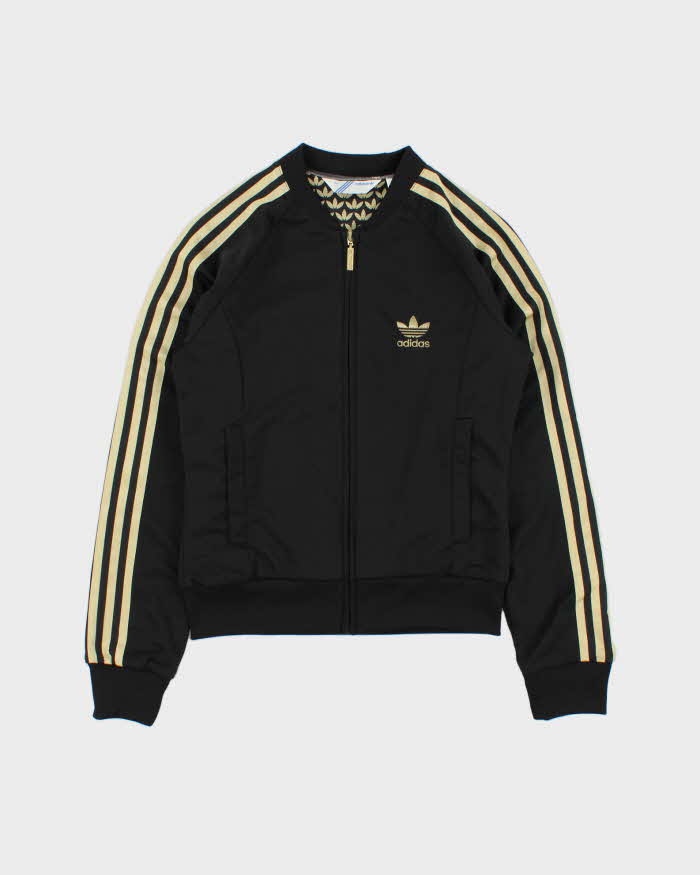 Vintage Y2K 00s Adidas Originals Women's Two-Tone Embroidered Trefoil Track Jacket - XS