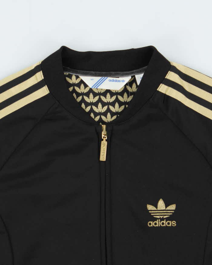 Vintage Y2K 00s Adidas Originals Women's Two-Tone Embroidered Trefoil Track Jacket - XS