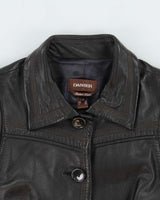 Vintage Danier Iridescent Lined Leather Jacket - L