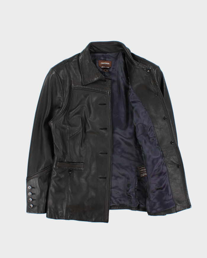 Vintage Danier Iridescent Lined Leather Jacket - L