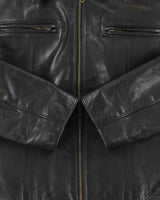 Vintage 1990s Rudsak Quilt Lined Structed Leather Jacket - M