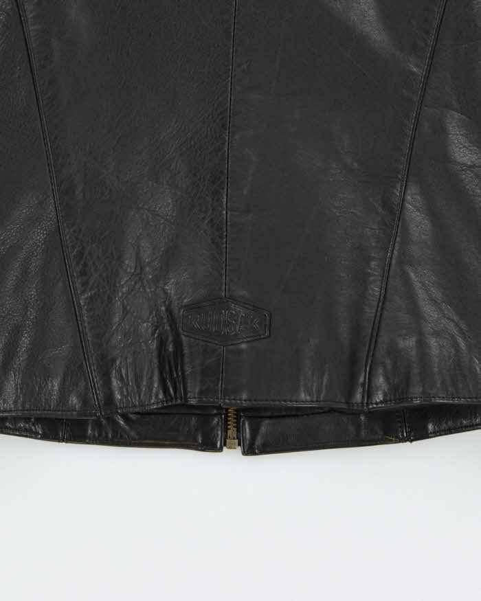 Vintage 1990s Rudsak Quilt Lined Structed Leather Jacket - M