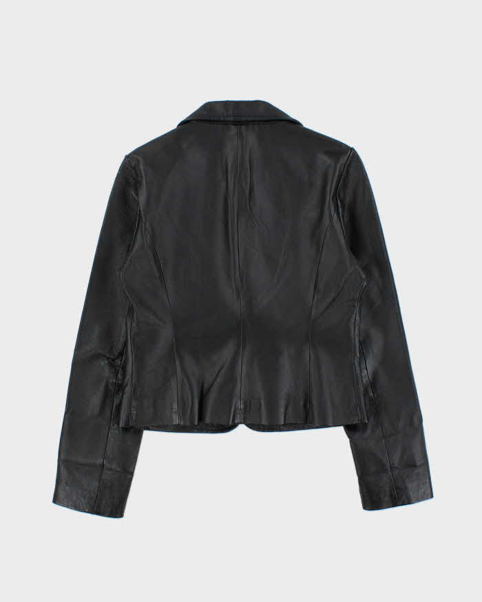 Vintage 2000s OXYHO' Cropped Leather Blazer Jacket - M
